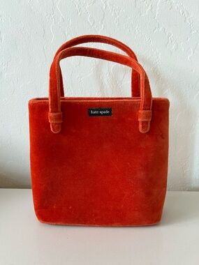 Vintage 90’s Kate Spade New York Velvet Top Handle Bag